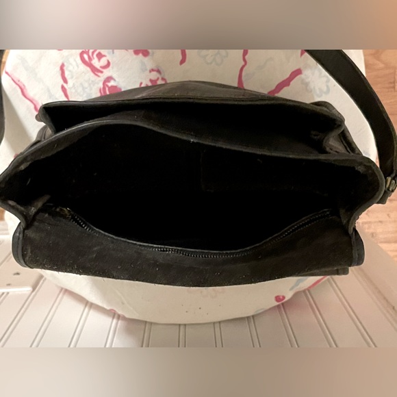 Vintage Coach Ranch Bag Black Glove Tanned Leather USA 9852 Rare - Picture 3 of 7